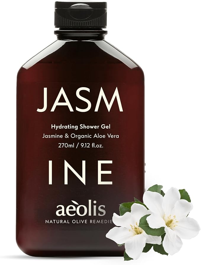 Aeolis Hydrating Body Wash with Jasmine & Organic Aloe Vera, Moisturizing Shower Gel (250ml) - Image 2
